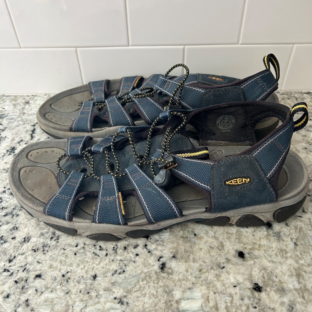 KEEN Men's Newport H2 Closed Toe Water Sandals 1001931 Size 13 Blue Gray